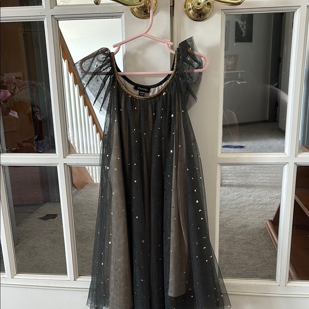 Black and Gold Starry Dress